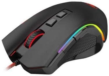 Redragon MOUSE GAMER GRIFFIN PRETO COM LED RGB - M607, UNICO