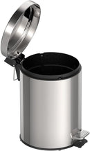 Lixeira com Pedal em Aço Inox Acabamento Tramontina Inox 5Litros