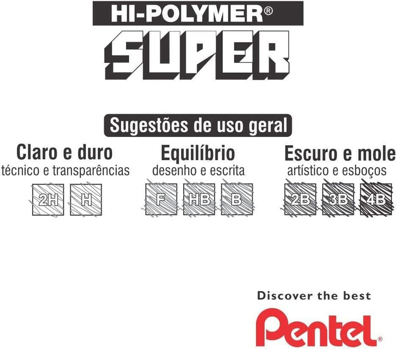 Pentel Grafites Minas 2B 0.7mm 2 Tubos SM/50-2B