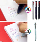 Pentel Caneta Izee 4 Cores 0.7 Corpo Branco Tinta Azul Vermelho Verde e Preto SM/BXC467W