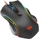 Redragon MOUSE GAMER GRIFFIN PRETO COM LED RGB - M607, UNICO