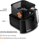 Fritadeira Sem Óleo Air Fryer 5L, Mondial, Preto/Inox, 1900W, 220V - AFN-50-BI