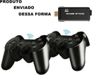 Vídeo Game Stick 4k 10 Mil Jogos Retrô + 2 Controles Sem Fio