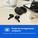 PHILIPS, Fone de Ouvido Sem Fio TWS, TAT1109BK/00, Bluetooth, Com Microfone, Até 24 horas de bateria, Preto