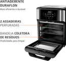 MONDIAL Fritadeira Air Fryer Forno Oven 12L, Preto/Inox, 2000W, 220V - AFON-12L-BI