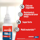 Loctite Super Bonder Mega, Adesivo instantâneo para reparos, Cola transparente para materiais diversos com acabamento profissional, 1x20g