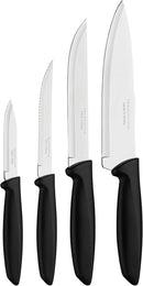 Tramontina JOGO FACAS INOX 4PC PLENUS PRE, Preto