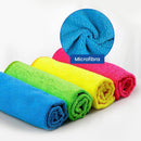 Pano de Microfibra Kit Com 5 unidades, Não Solta Fiapos e Pelinhos, Não Risca, Perfeito Para Lavagem de Carros, Multiuso, Lavável, Reutilizável, Limpeza, Automotivo, Vidro, Doméstica, Limpa Espelho