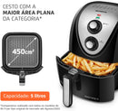 Fritadeira Sem Óleo Air Fryer 5L, Mondial, Preto/Inox, 1900W, 220V - AFN-50-BI