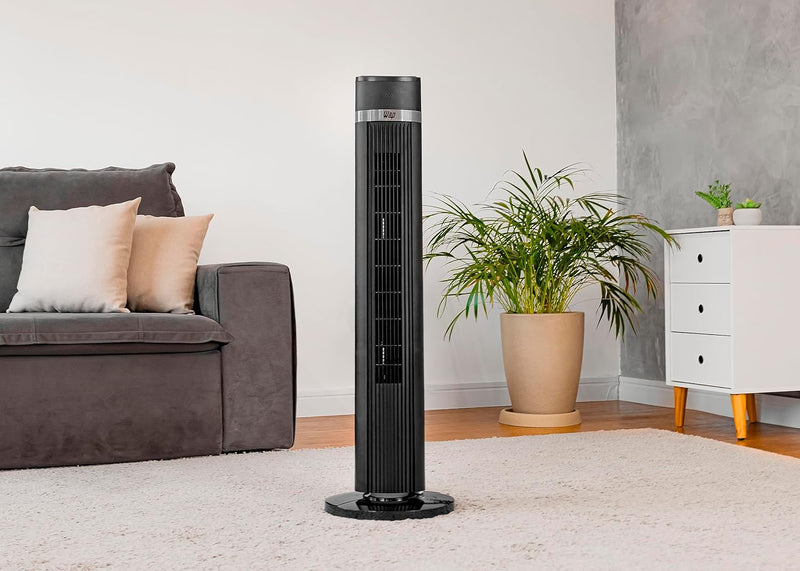 WAP Ventilador de Torre AIR SILENCE com 4 Ní­veis de Velocidade, Time de até 15 Horas e Desligamento Automático 220V